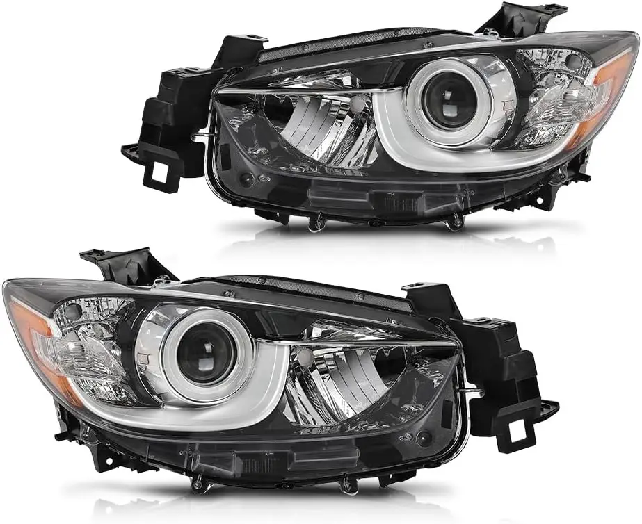 

Фара проектора в сборе с левой и правой стороны, совместимая с Mazda CX-5 2013-2016 KJ0151031C, KJ0151041C, MA2518146, MA2519