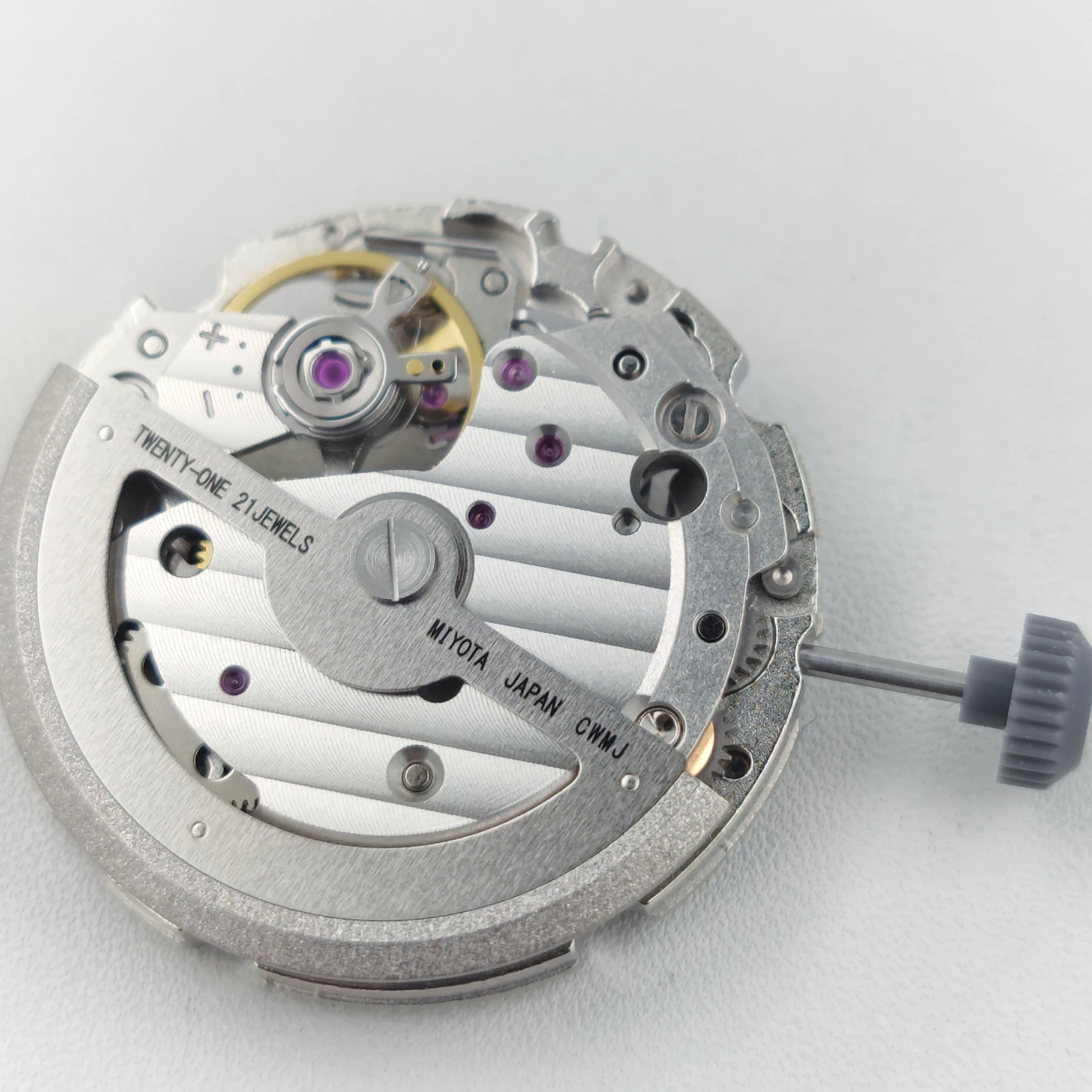 Classic Miyota 82S0 Automatic Movement 21 Jewels Open-Heart Skeleton Mechanical Movement for Mens Watch Stop Second Device Japan