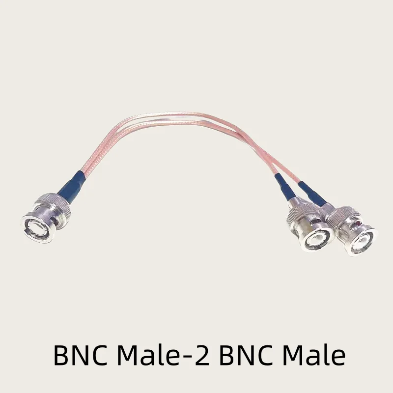 Bnc Mannelijk Tot 2x Bnc Mannelijk Vrouwelijk Y Type Splitter Combiner Pigtail Kabel Rg316 0.1-2M