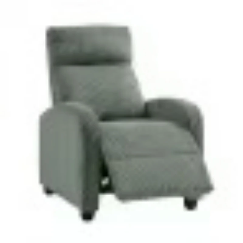 Yellow solid wood frame metal base corduroy back recliner easy to assemble modern small upholstered sofa combination