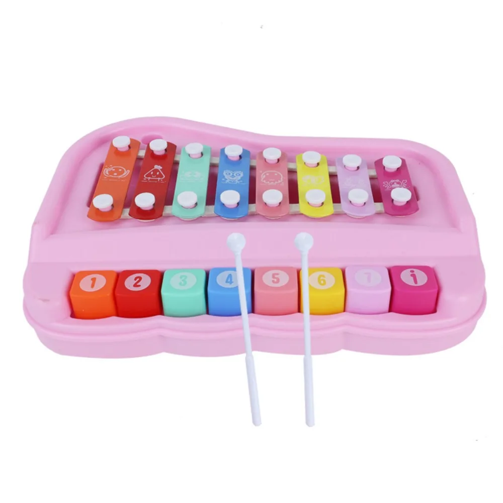 

Plastics 8-note Xylophone Piano Toys Hand Knock Music Play Music Instruments Montessori Toys Puzzle Percussion Instrument