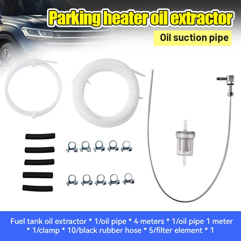 Parking Heater Oil Tank Suction Pipe Oil Extraction Set Oil Extractor Accessories Tools For Webasto Eberspacher Diesel Heater