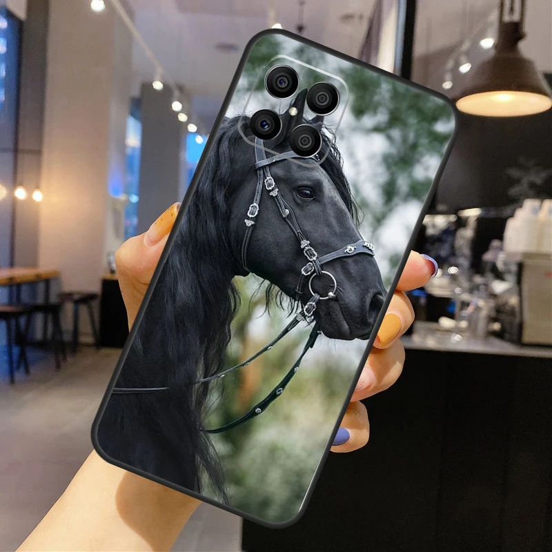 Cavalo caso de telefone para huawei p30 p20 p40 lite p50 pro p inteligente 2019 nova 5t honra 50 x8 x9 capa