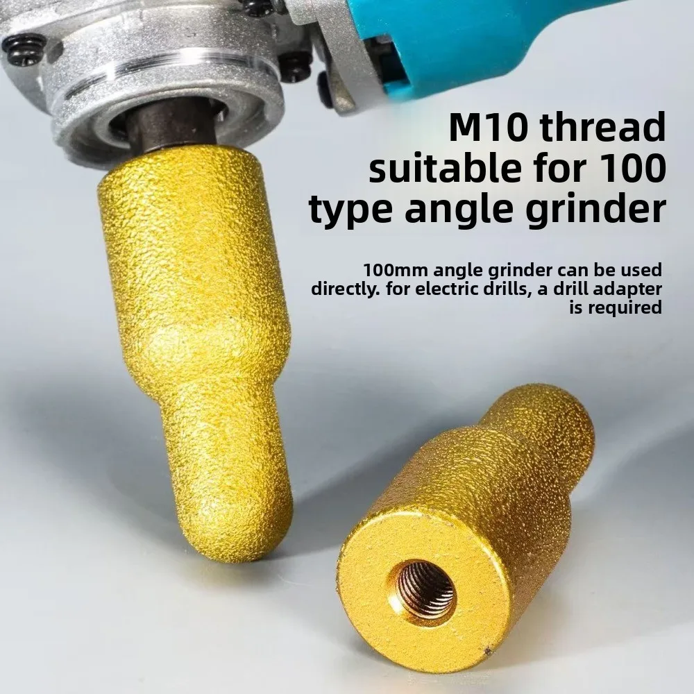 M10 Grinder Grinding Rod Multifunctional Portable Edge Trimming Finger Bit Diamond Trimming Abrasive Round Head Drill