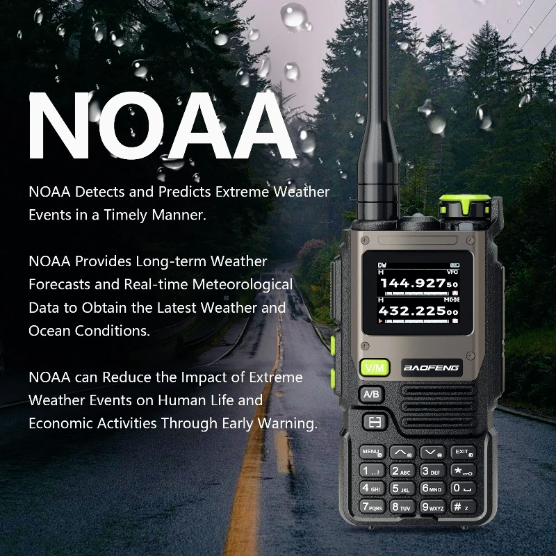 BF-K61 Pro Baofeng اسلكية تخاطب UHF VHF نسخة لاسلكية تردد متعدد الموجات 640CH نوع C شاحن #6