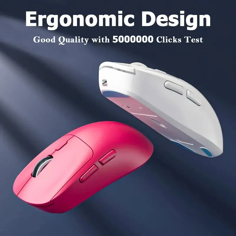 Mouse Gamer Ergonômico Sem Fio Silencioso 2026 Mais Vendido, Recarregável em 4 Cores, Mouse de Jogo para Computador com Bluetooth de Modo Duplo para Escritório