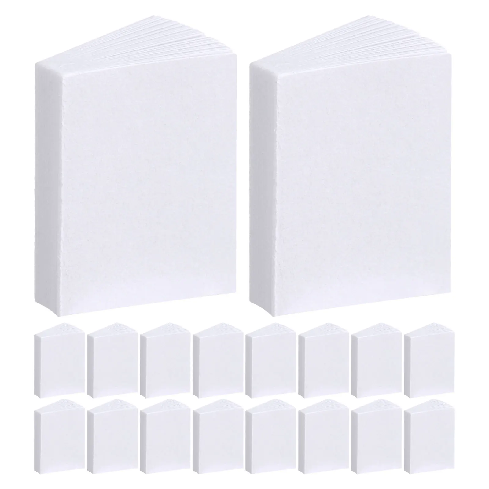 

80Pcs Miniature Blank Books for Dollhouse - Lifelike Flip Pages Tiny Notebooks for Pretend Play Mini Bookshelf Decoration Craft