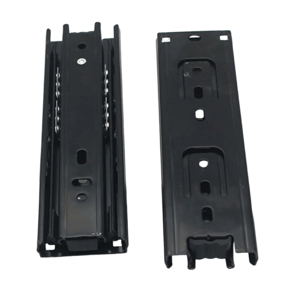 2 قطعة الجانب جبل تلسكوبي درج السكك الحديدية 3 قسم الشريحة المسار السكك الحديدية تصاعد درج العدائين المنزلق لخزانة أثاث المنزل #1