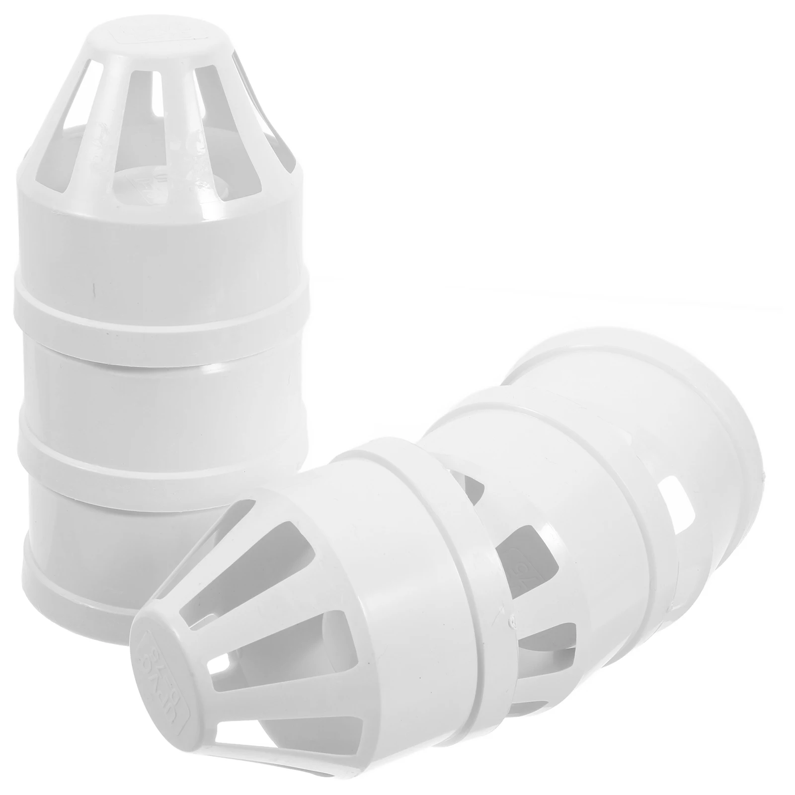 

6pcs Large Diameter Air Outlet Vent PVC Protector Round Chimney Cover Durable Material Easy Installation Suitable Home Office