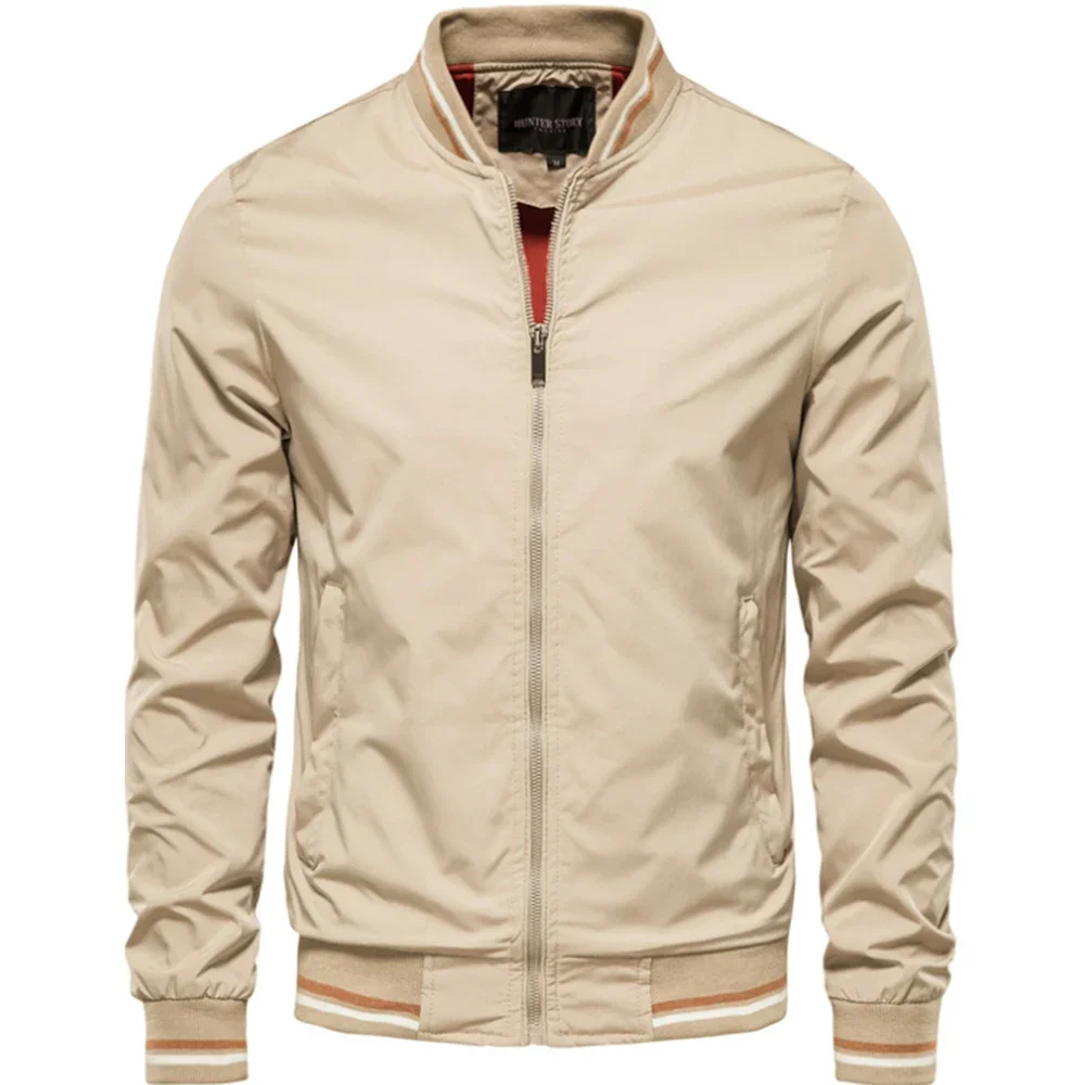 Blouson aviateur coupe-vent à fermeture éclair pour hommes, blouson de baseball, décontracté, résistant, document, mode automne, haute qualité