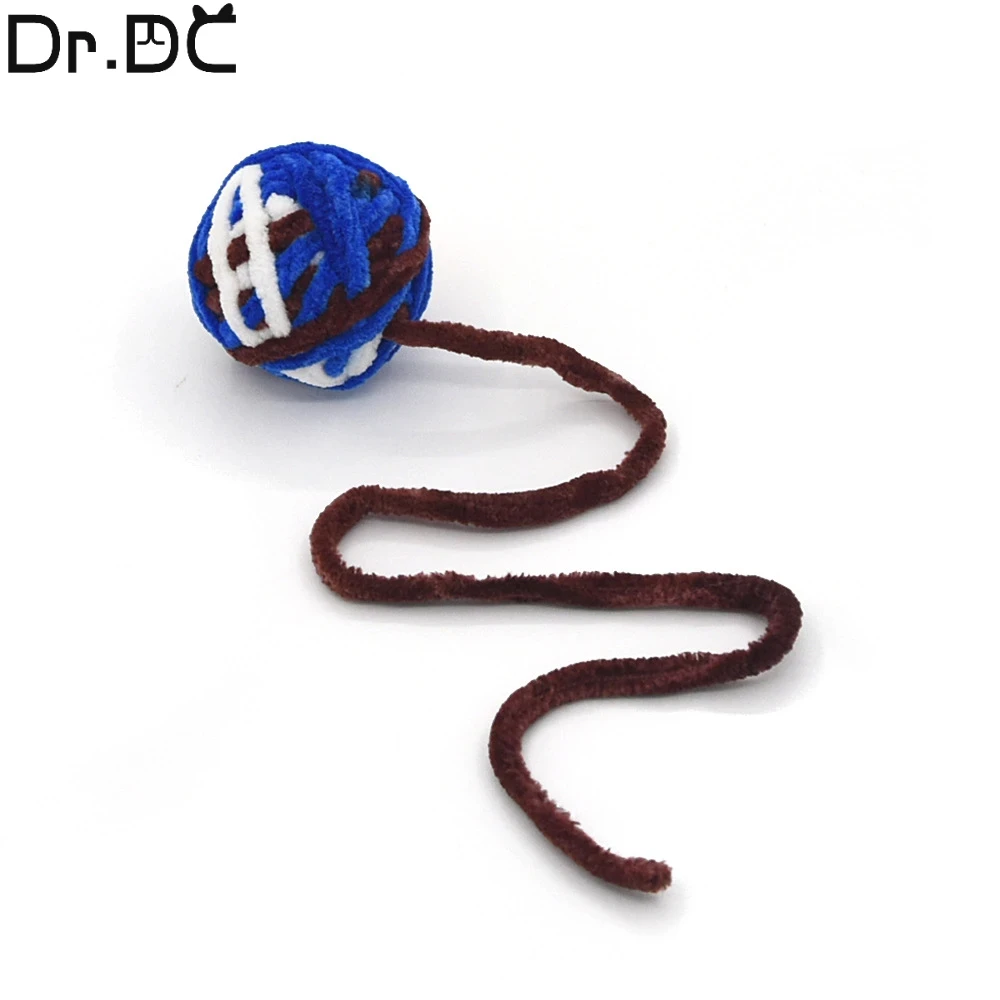 Dr.DC Pet cat toys are self entertaining chew and tease cats toy balls colored wool dog supplies fidget toy for cats accessories