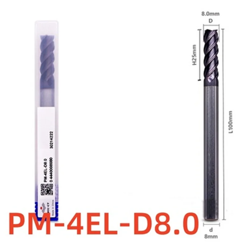 ZCC.CT PM-4EL-D4.0/PM-4EL-D6.0/PM-4EL-D8.0/PM-4EL-D10.0/PM-4EL-D12.0/PM-4EL-D14.0 D16.0 D20.0 CNC 4-fluit platte frezen