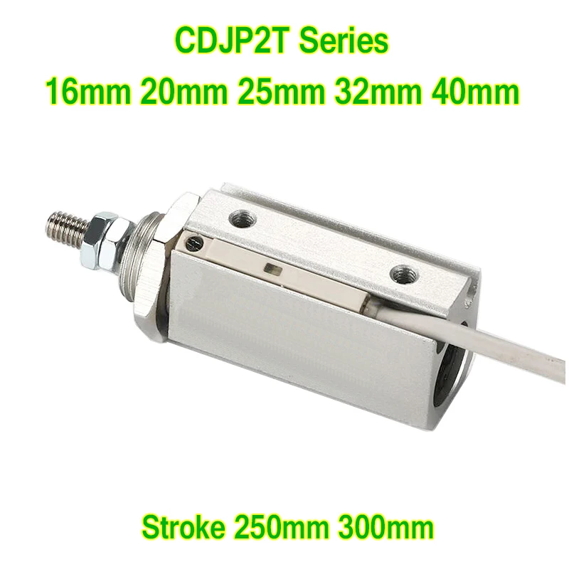 CDJP2T Miniature Cylinder Trunnion Mounting CJP2T 6/10/16-5-10-15D Double Action Single Rod Mini Pin Air Pneumatic  Type