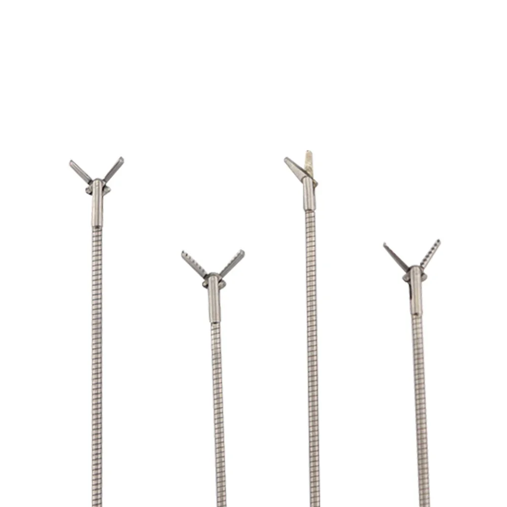 Peanut Shaped Head Tracheal Foreign Body Forceps Medical Tracheal  Instruments