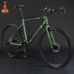 700c Road bicycle 24/27/30 Speed Racing Bike Men Women City Bike Bend Handle Steel Road Bike