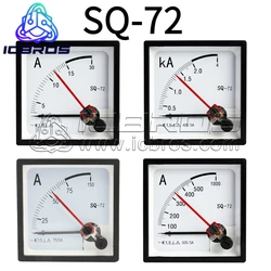 SQ-72 CP-72 Explosion-proof And Shockproof Voltmeter Ammeter Red Double Pointer Plate Meter SQ72 CP72