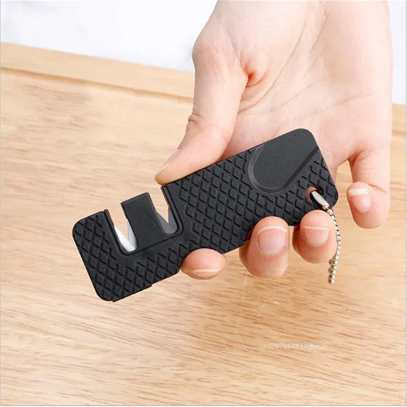 Kitchen Knife Sharpener Pocket Ceramic Sharpen Tool Scissor Sharpen Gears Fish Hook Carbide Knife Outdoor Multi Tools Navajas