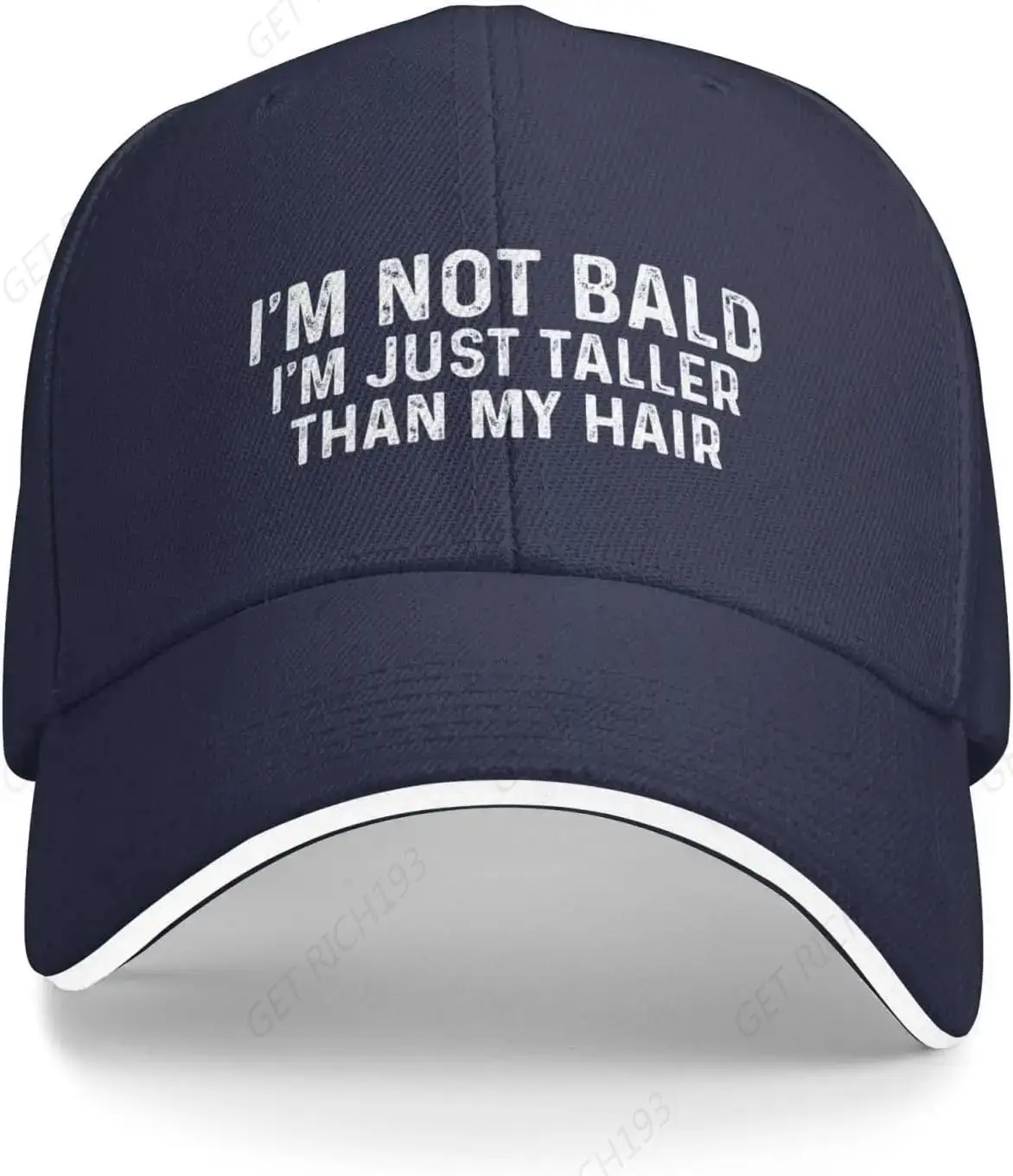 

I'M Not Bald I'M Just Taller Than Hair Hat Women Dad Hat Funny Hats One Size