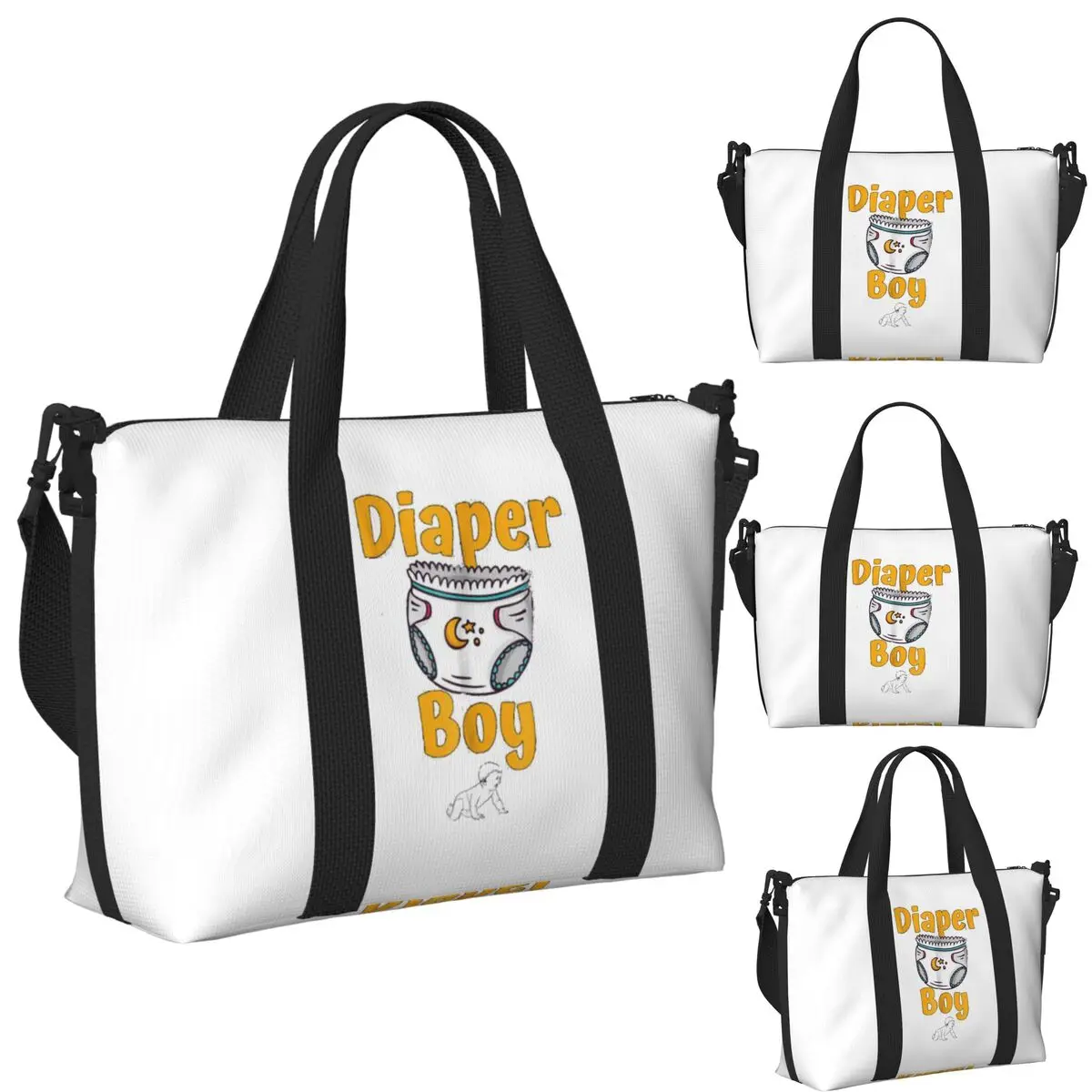 

Пляжная дорожная сумка для мальчиков с подгузниками, большая вместительная сумка-тоут для спортзала, спортивная женская дорожная сумка для покупок