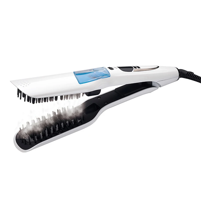 Amazon Best Seller PTC Ceramic Electric Hair Straightening Straightener Brush comb Flat Iron Hair Straightener