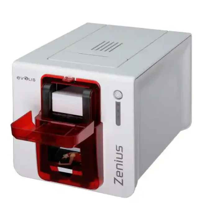 

Оригинальный односторонний двухсторонний принтер для пластиковых карт Evolis Zenius 300 точек на дюйм для принтера для идентификационных карт из ПВХ