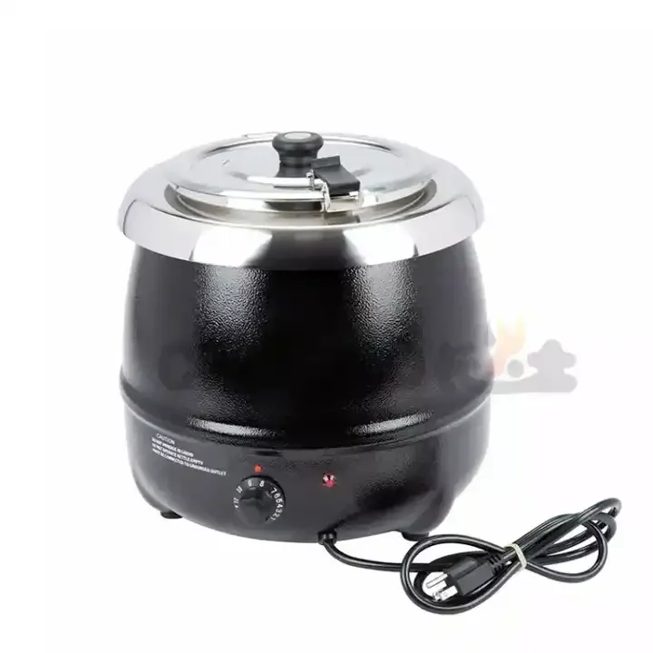 10L Soup Warmer Electric Stainless Stock Hot Pot Thermo Cooker Soup Warmer for fast food Restaurant