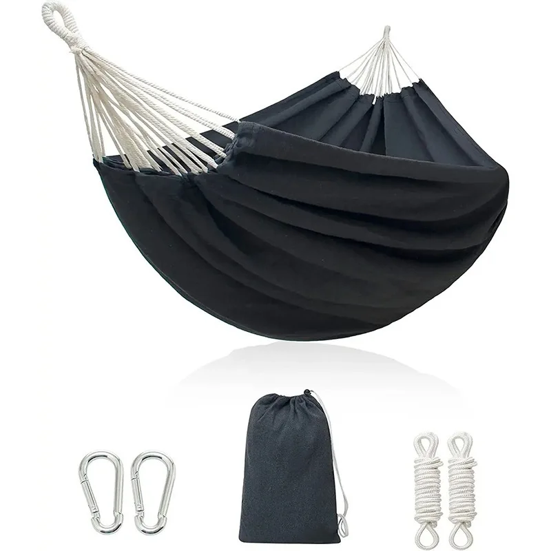 

Canvas swing hammock cotton hammock student dormitory outdoor anti-rollover chair