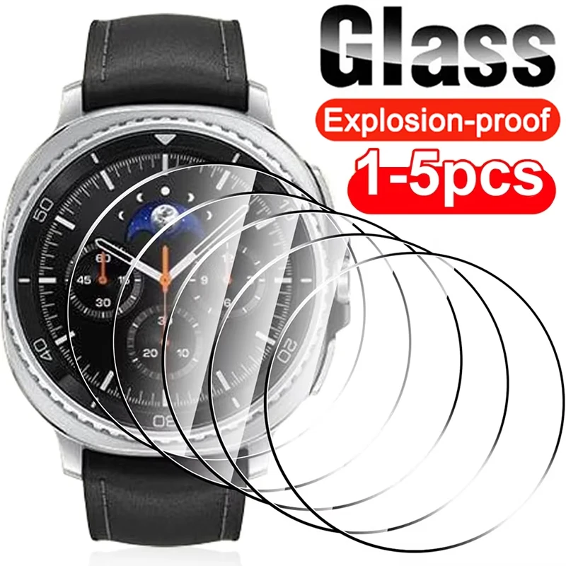 1-5Pcs HD Tempered Glass For Samsung Galaxy Watch 7 6 5 4 Pro 6 Classic 47MM 45MM 44MM 43MM 40MM Sensitive Touch Protective Film