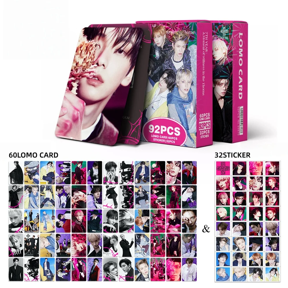 

92pcs Photo Small card New Album Boy Group Sticker A Moment of Stillness High-Definition Photo Collectible Cards Fans Gifts