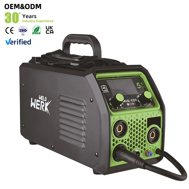 High Quality Efficient 3 in 1 MIG/MMA/LIFT TIG Gas and Gasless Type DC Flux Core Welder IGBT Inverter Portable Welding Machine