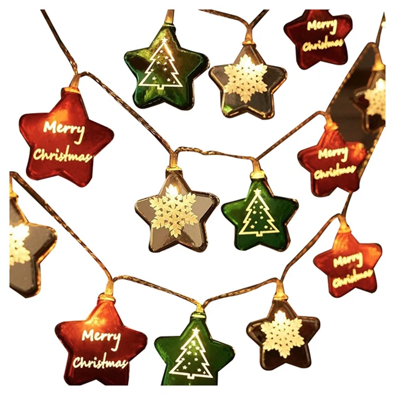 1Set LED String Light Outdoor For Christmas String Lights For Holiday Lighting Decor Hanging Decor B