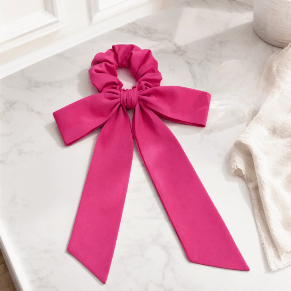 Elastic Yoga Bow Hairband Soft Fabric Adjustable Hair Accessory Band Long Ribbon Tails Breathable Girls Headband Outdoor Sports