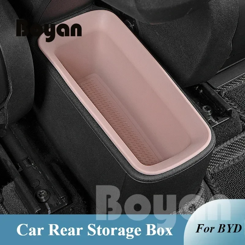 

For BYD Seagull Car Rear Storage Box Layered Waterproof Dust-proof Refit Trash Box Interior Supplies Modified Auto Accessories