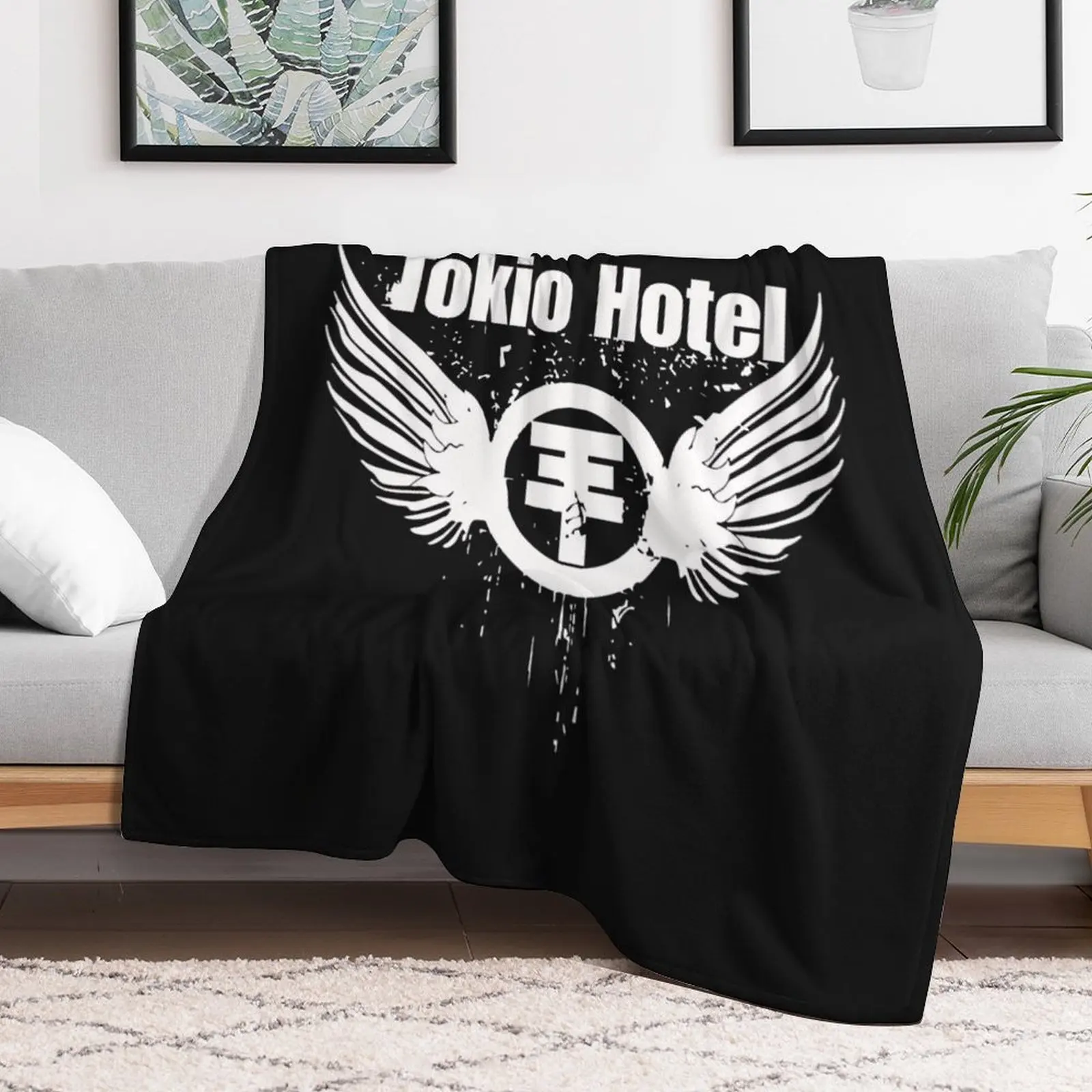 Tokio Hotel Merch Tokio Hotel Logo Throw Blanket Luxury Throw Warm Flannels Blankets