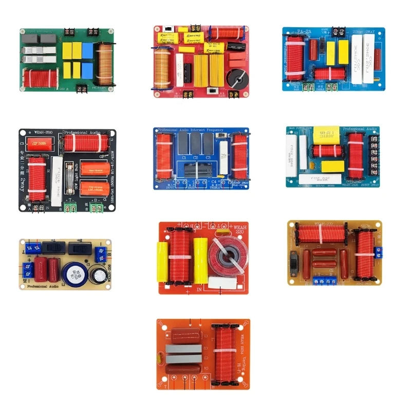 

2-полосный динамик высоких/низких частот, 2 звуковых динамика, кроссоверы, фильтр, распределитель частоты