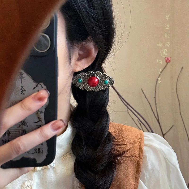 

Заколки для волос в монгольском этническом стиле Galsang: винтажные, уникальные, элитные, в форме утиного клюва, для женщин