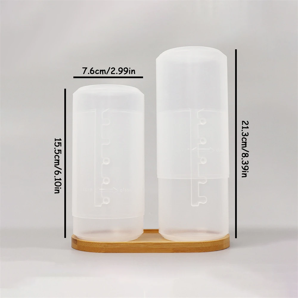 1PC Adjustable Height Large Capacity Makeup Brush Organizer - Portable Waterproof Transparent Plastic Storage Box