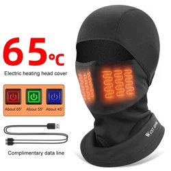 WEST BIKING Winter Cycling Hat Comfortable Windproof Heating Headgear Cycling Heating Face Mask for Ski Bicycle Motorcycle