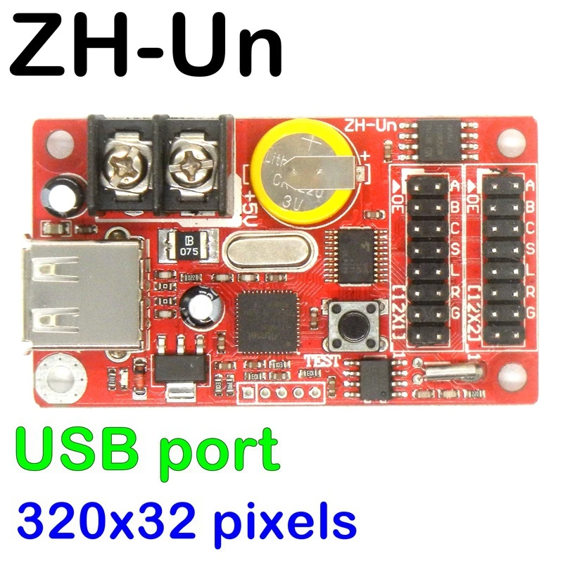 zh un usbu disk led controler 32032pixels max 20 pcs p10 screen panel module suporte electronic board display control card 01