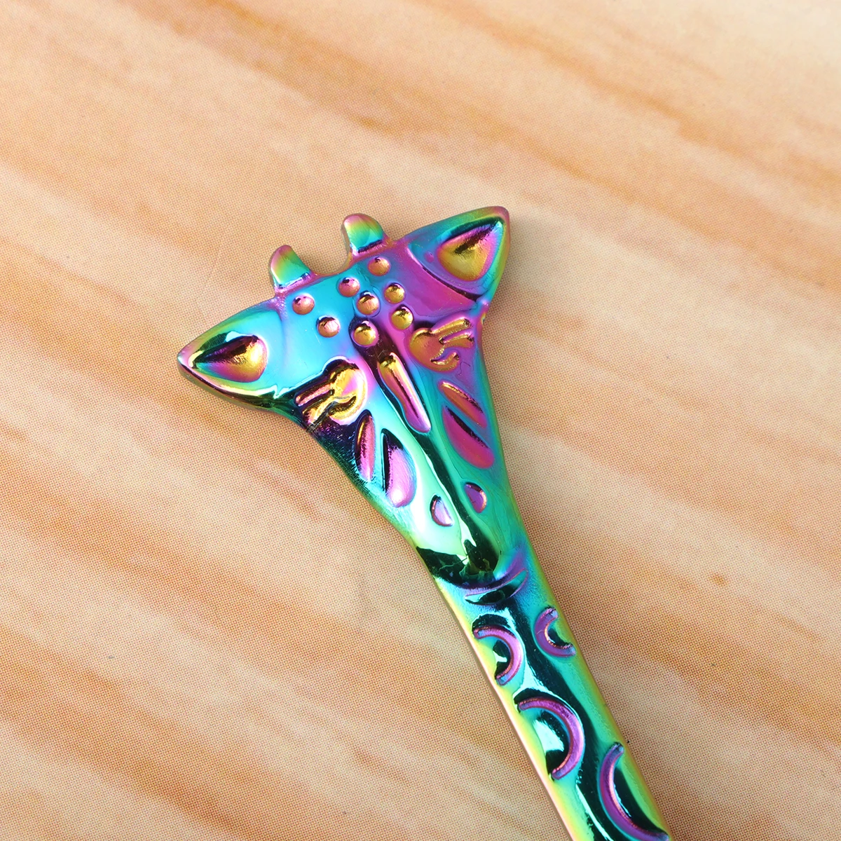 

Colorful 304 Stainless Shape Mini Stirring Spoon for Coffee Ice Cream Dessert Kitchen Ice Cream Scoop