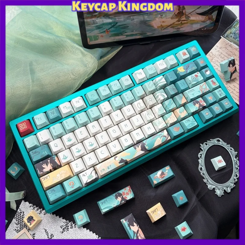 Honkai: Star Rail Dan Heng Imbibitor Lunae Anime Game Keycaps Mechanical Keyboard PBT Custom Keycaps PC Gaming Accessories Gift