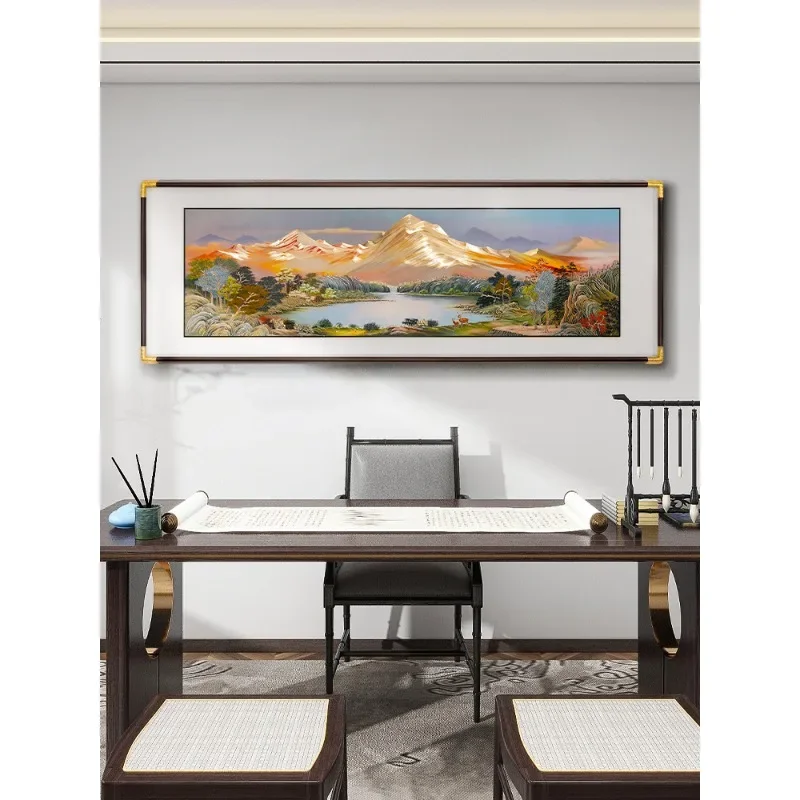 hand-carved, hanging painting, living room sofa background wall decorative