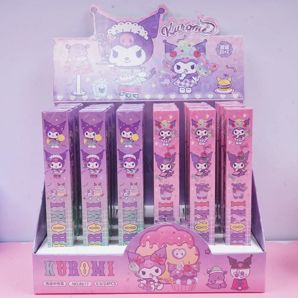 

Kuromi Gel Pen Cartoon Cute 0.5 Black Press Signature Pen Individually Packaged Student Stationery