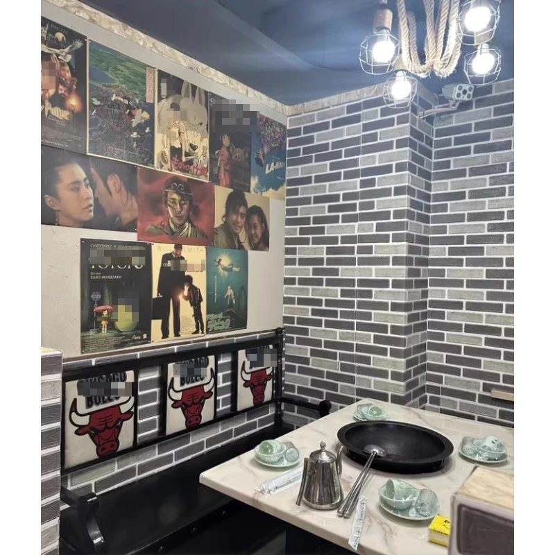 1pcs 30 30 Cm 3D Wall Sticker Self-adhesive Brick Pattern Waterproof and Moisture-proof Wallpaper Home Store Wall Art Refurbish