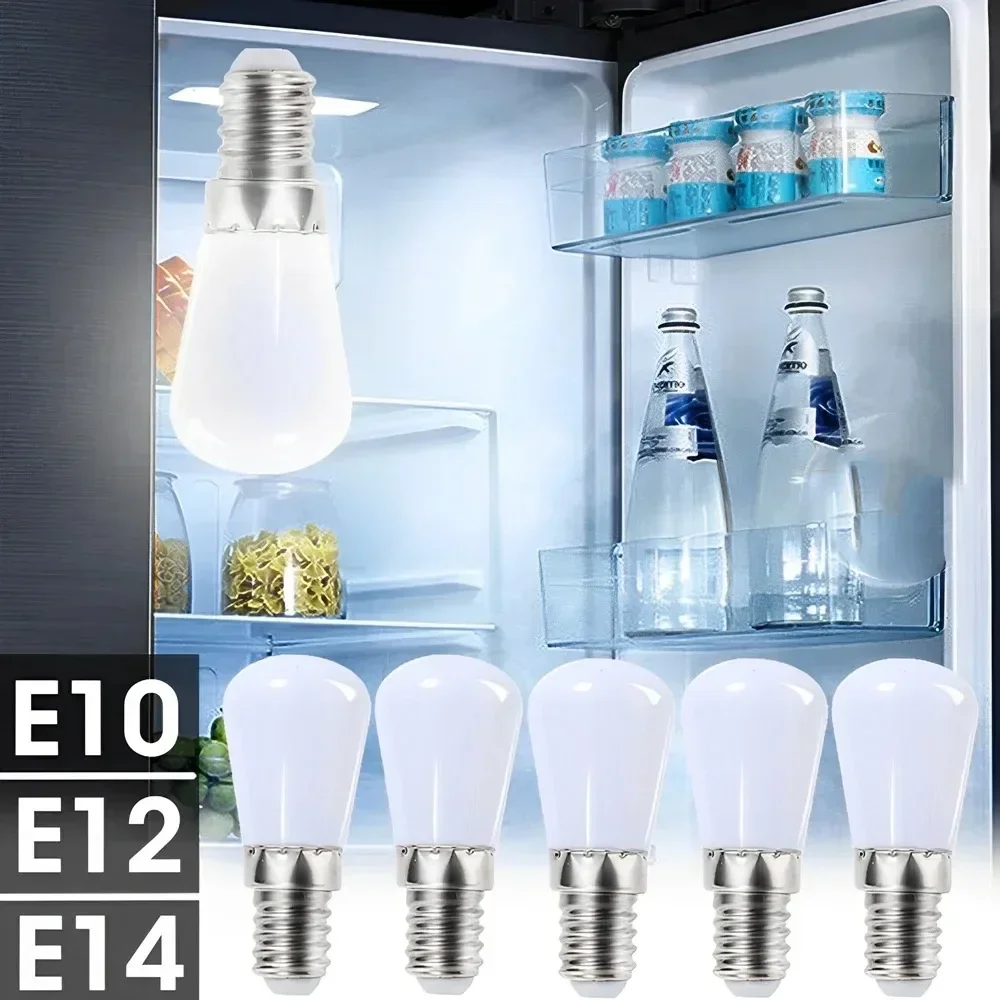 1/20PCS LED Light Bulbs Refrigerator Lamp Mini Night Lights Refrige Cabinet Display Lamps LED Spotlight Home Decor E14 E12 220V