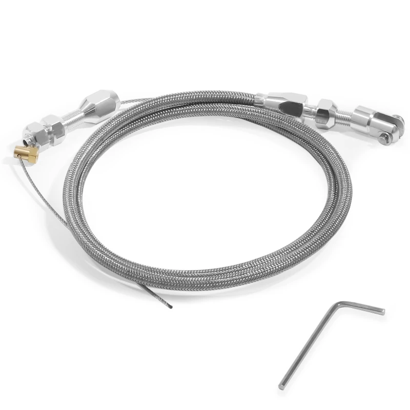 36-Inch Throttle Cable Braided Cable Kit
