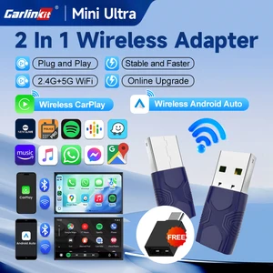 2026 New Mini Ultra CarlinKit 5.0 Wireless CarPlay & Android Auto USB Dongle Plug &Play WiFi Bluetooth Auto-Connect For OEM Cars