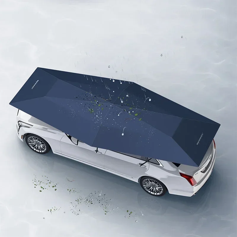 Car Umbrella Multi-size Anti-UV Semi-automatic Folding Portable Sun Shade Covering Rooftop Cover Waterproof