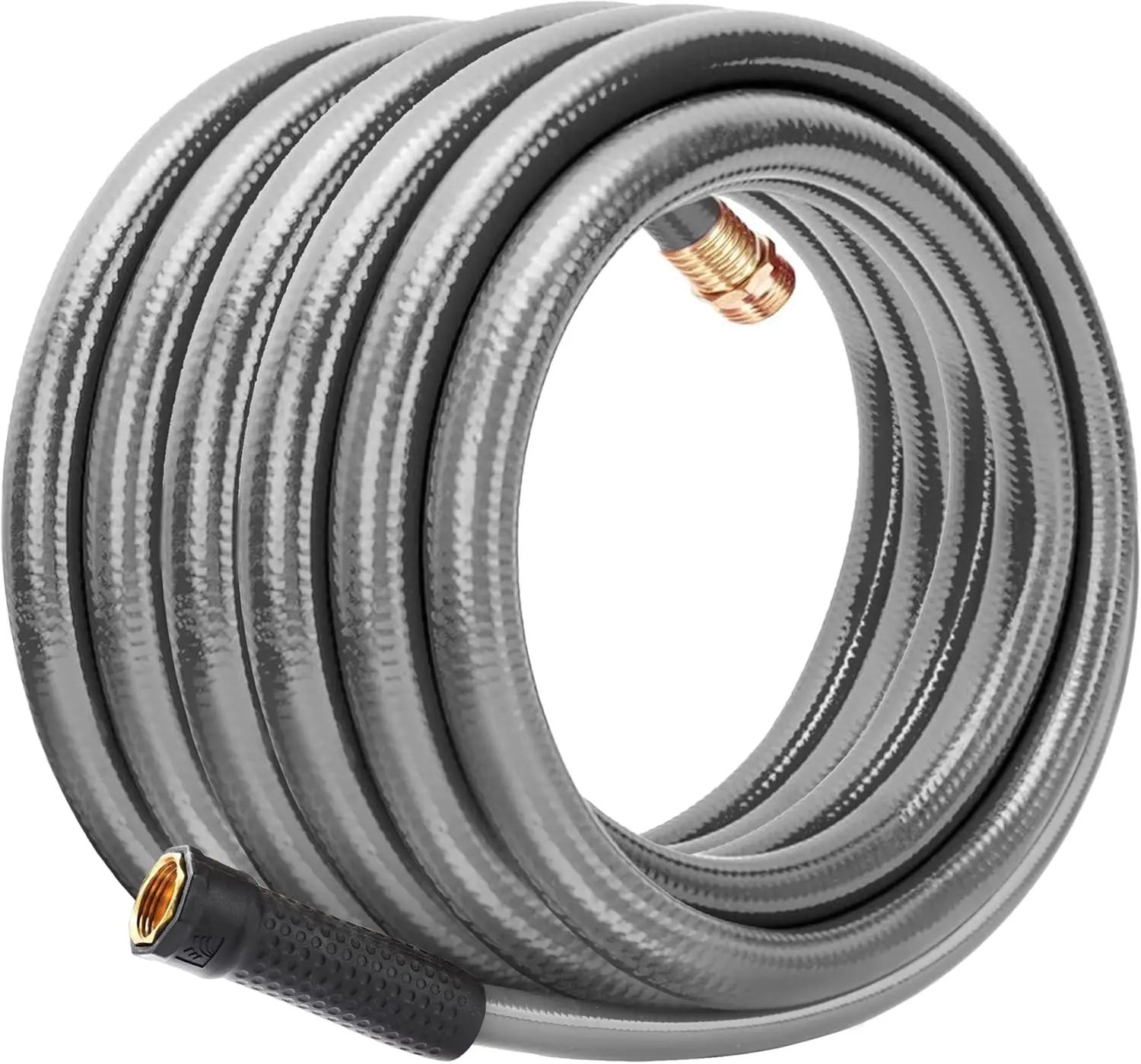 3/4 in. x 50 ft. Garden Hose - No Kink, Flexible, Leakproof, Heavy Duty Durable PVC Rubber for Gardening & Lawn Care