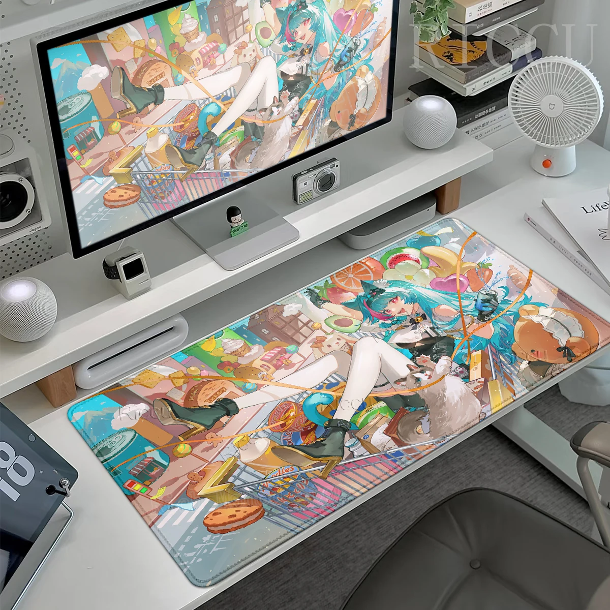 HD printing Mint Neverness to Everness Kawaii Anime Girl Mouse Pads Anti-Slip Rubber Office Accessories Rug Gaming XXL Desk Mats